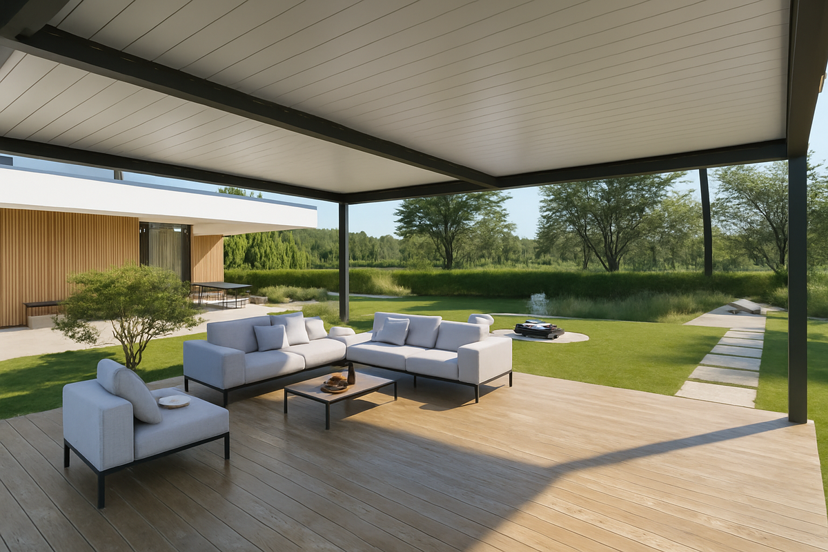 Modern waterdicht lamellendak 